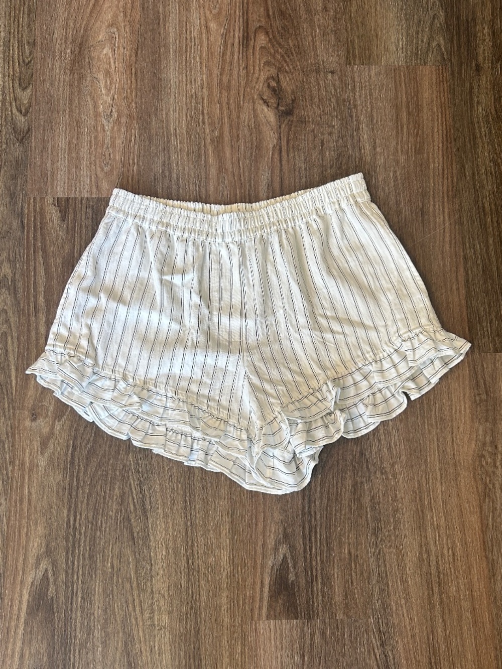 NWT Anthropologie Maeve Black White Striped Flowy Shorts Women’s S